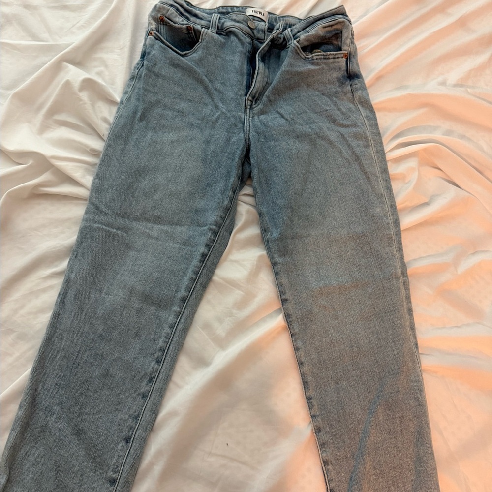 Pistola Blue Straight Leg Jeans Classic Style